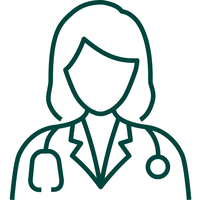 dokter silhouette vrouwelijk