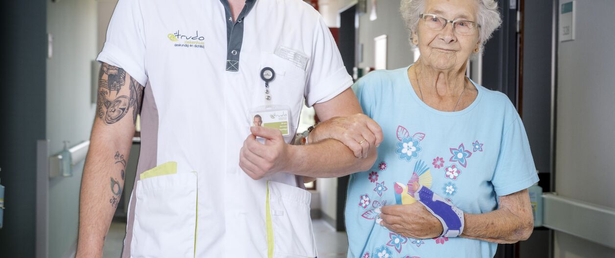 wandeling met patiënt geriatrie