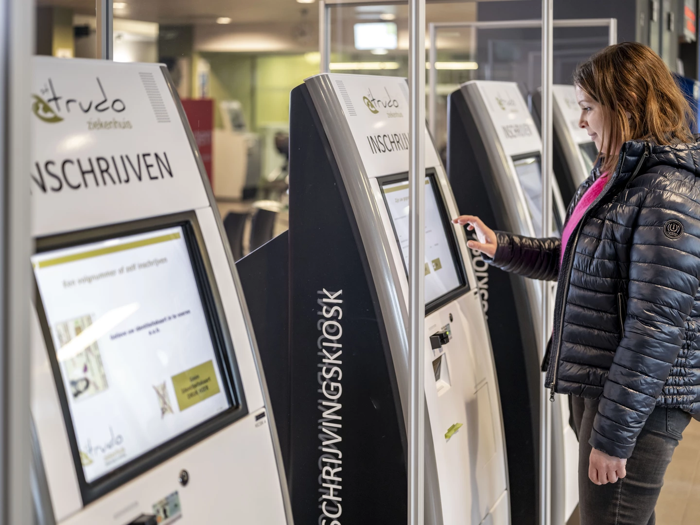 Inschrijven aan kiosk