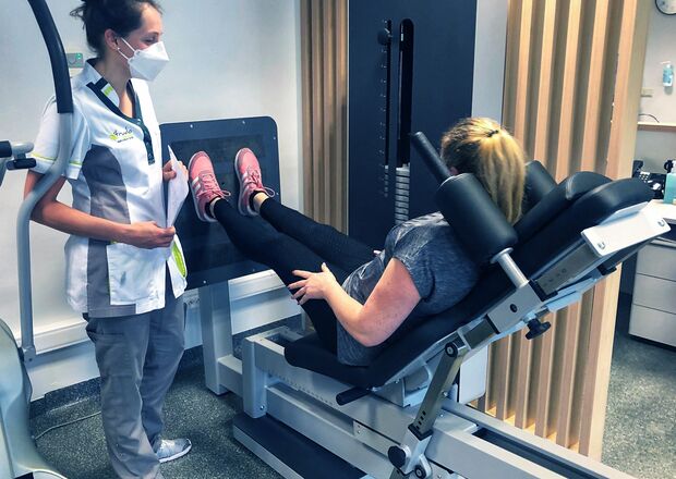 oefeningen op toestel met kinesist