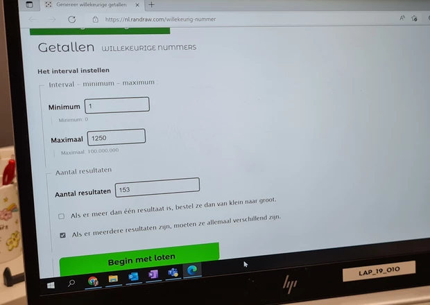 Tombola trekking Levensloop 2022