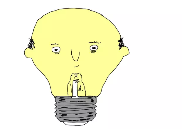 Sociaal Incapabele Michiel als lampje en titel Slim met energie