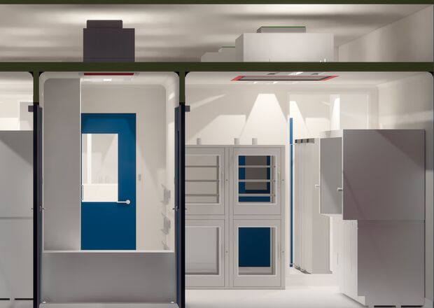 3D tekening van de toekomstige cleanroom STZH