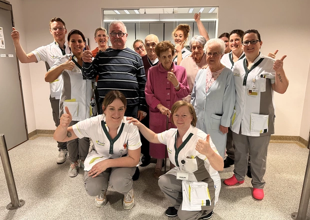 Week van de valpreventie Patiënten en team op weg naar 10 000 stappen 